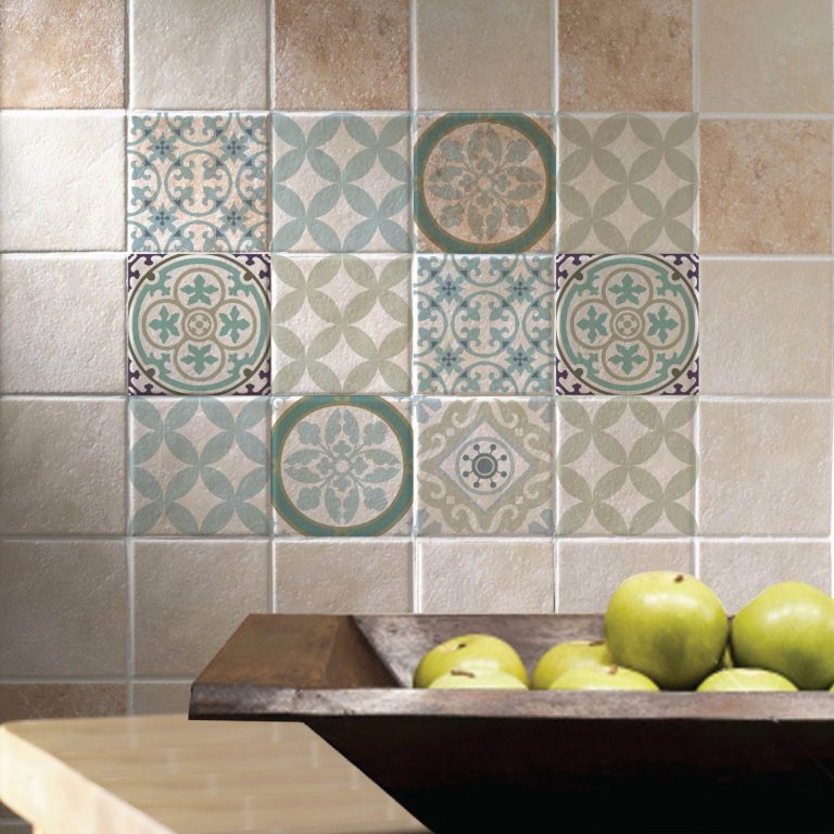 Mix Tile Decals Kitchen/Bathroom tiles, vinyl floor tiles – design #314 ...