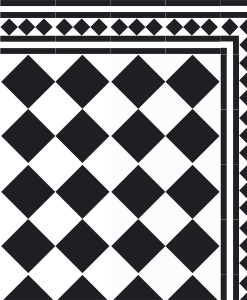 Black White Kitchen Mat Pvc Vinyl Mat Tiles Pattern Decorative Linoleum Rug Design 600 Vanill Co